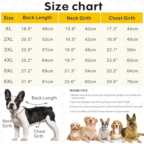Oslueidy wasserdichte Hundemäntel, Winter Warme Hunde Jacken Reflektierende Haustier Kleidung Hund Kalte Wetter Mäntel Gemütliche Schnee Anzug Jacke Weste für kleine mittlere große Hunde (Gelb, XL)