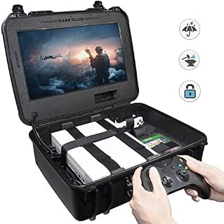 Case Club Waterproof Xbox One X/S Portable Gaming Station with Built-in Monitor