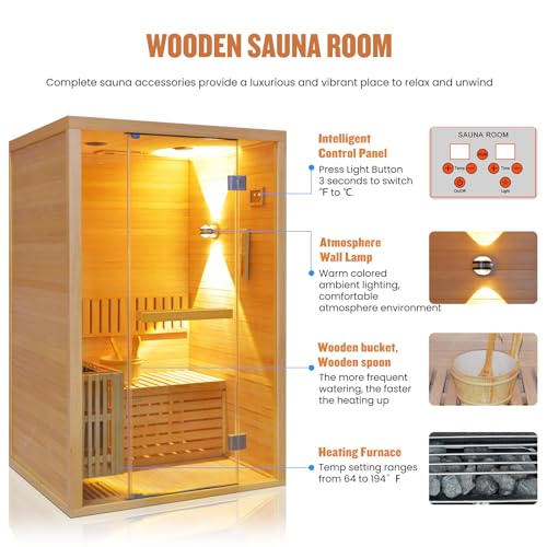 Personal Steam Sauna with Chair