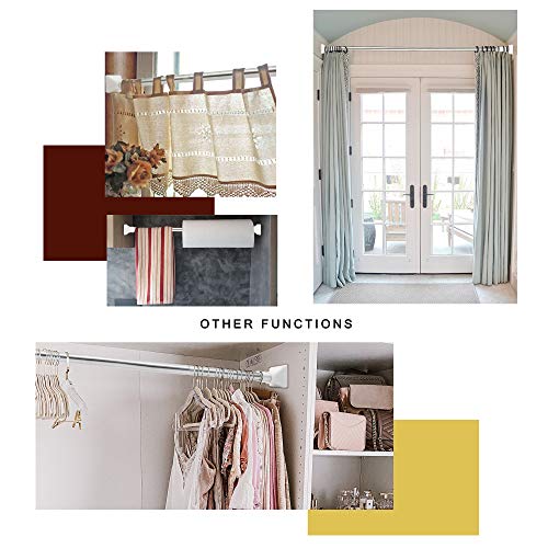 Asta per tende estensibile in acciaio INOX