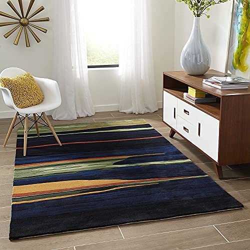 Image of Carpet Mahal Export Quality Tuffted Pure Woollen Carpet for Living Room Bedroom Hall Size 9 x 12 feet (270X360 Cm) Color-Multi