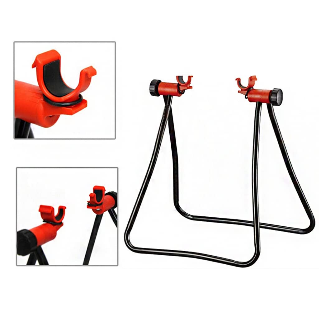 Supporto per bici per manutenzione supporto per bici pieghevole stand in alluminio supporto per bici bici altezza portatile riparazione di bici regolabile per uso esterno interno.