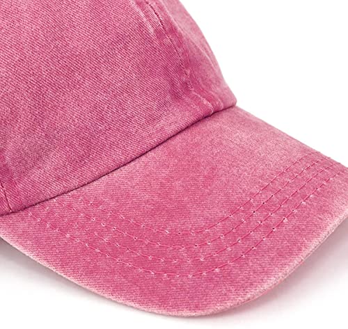 Image of Glamorstar Classic Unisex Baseball Cap Adjustable Washed Dyed Cotton Ball Hat