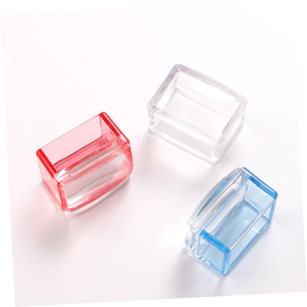 FRCOLOR 15pezzi Timbratura Per Unghie Strumenti Di Manicure Stamping Per Decorazione Professionale Di Timbrature Per Nail Art e Trasparente