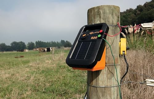 Gallagher S20 Solar Fence Charger | 0.2 Joules for Livestock & Predator Control | Powers Up to 5 Miles Clean or 1 Mile Typical | Portable Solar Energizer with Built-In Battery - Thumbnail 2