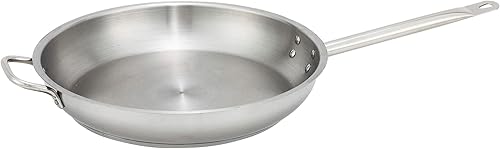 Miniatura 1 de Winware Sartén SSFP-12, 12 pulgadas, acero inoxidable