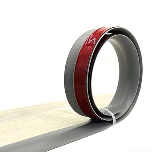 Miniatura 3 de KADEUX Tira autoadhesiva para bordes de umbral, tira de transición flexible para pisos, impermeable, tiras de PVC para cubrir el suelo de