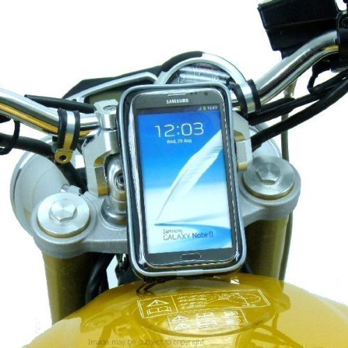 Weather Resistant Galaxy Note 2 Motorcycle Fork Stem Yoke Mount 13.3-14.7mm (SKU 17155)