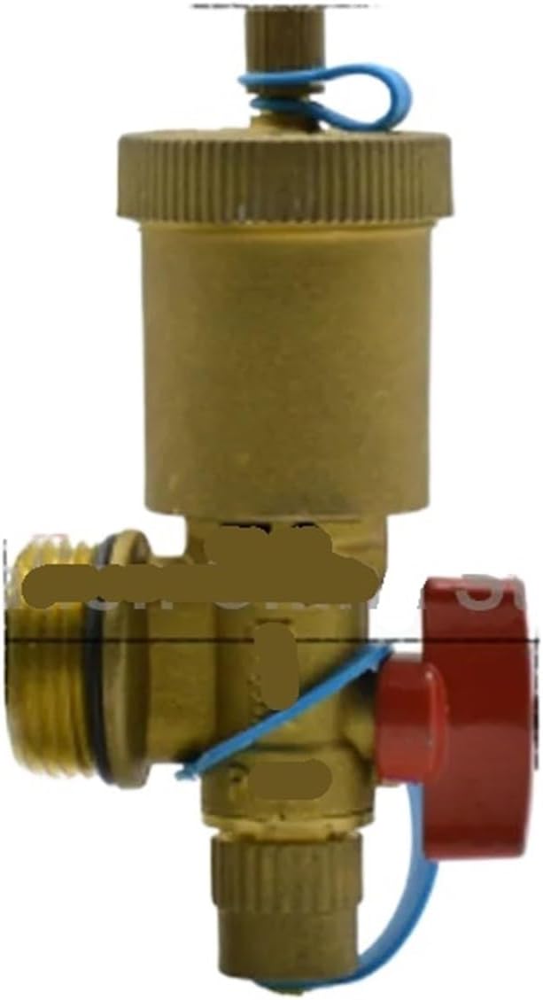 Three-way brass nickel-plated water separator multi-functional automatic exhaust valve G1" suitable for water and gas(Size:G1 Nickel Plated)