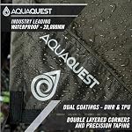 AquaQuest Defender Tarp – Imperméable à l'eau (20,000 mm) Vol de pluie à la couture pour le camping, Bushcraft & Survie