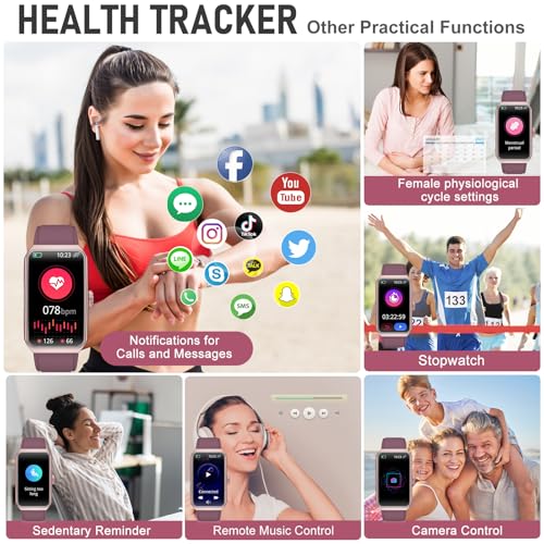 Image of Fitness Tracker with 24 /7 Heart Rate, Blood Oxygen, Sleep Tracker, Waterproof Fitness Watch, Activity Tracker with Step Tracker for Women Men