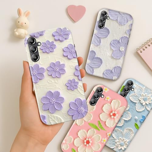 Image of COLORflow Back Cover Compatible with Samsung Galaxy A14 5G / 4G | Whisper of Petals Customized | Glossy Armoured Bumper with Camera Protection Back Cover Compatible with Samsung Galaxy A14 5G / 4G