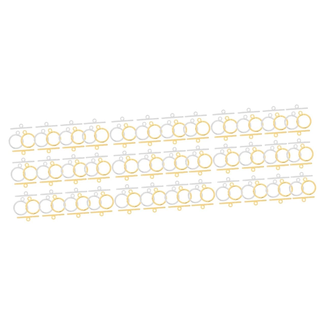 SHINEOFI 360 Set Chiudibijoux in per Braccialetti e Collane Chiusure Aperte Facili da Installare per Creazioni Te Accessori Leggeri con Superficie Liscia per Gioielli Personalizzati