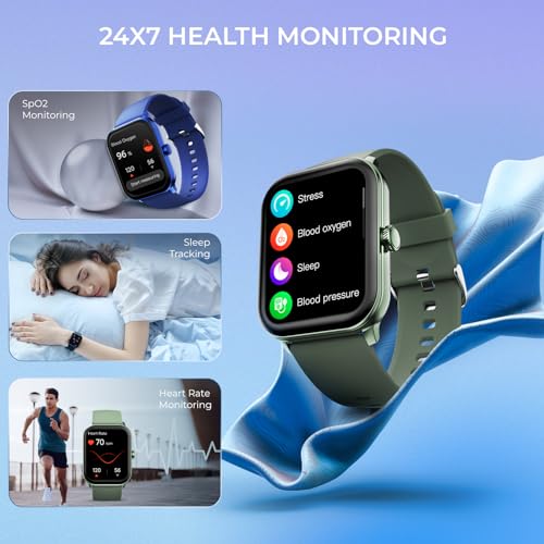 Image of beatXP Nexus 1.78 Super AMOLED Display Bluetooth Calling Smart Watch, Metal Body, Rotary Crown, 368 * 448px, 1000 Nits, 60Hz Refresh Rate, 100+ Sports Modes, 24 /7 Health Tracking, IP68 (Mint Green)
