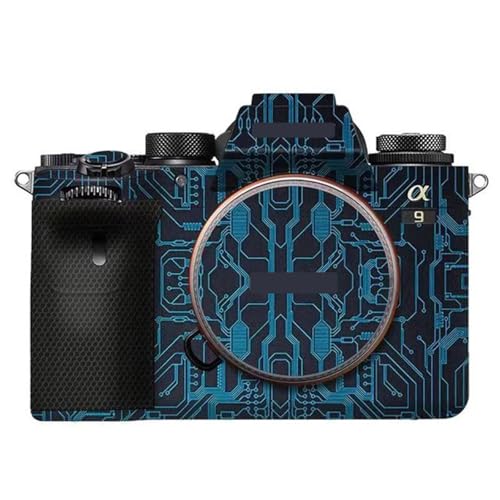 Film protection Sony A9 autocollant vinyle anti-rayures bleu circuit pour appareil photo