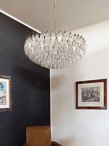 Chandelier, Nordic Amber Colorful Glass Chandelier Lighting Big 2024 D