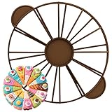 RTIOUJGI Kuchenschneider & Tortenteiler – gleichmäßige 10‑/12‑Tortenstücke + langlebiger Kunststoff & leicht zu reinigen – 27 cm Portionierrad für Zuhause, Büro & Geburtstage
