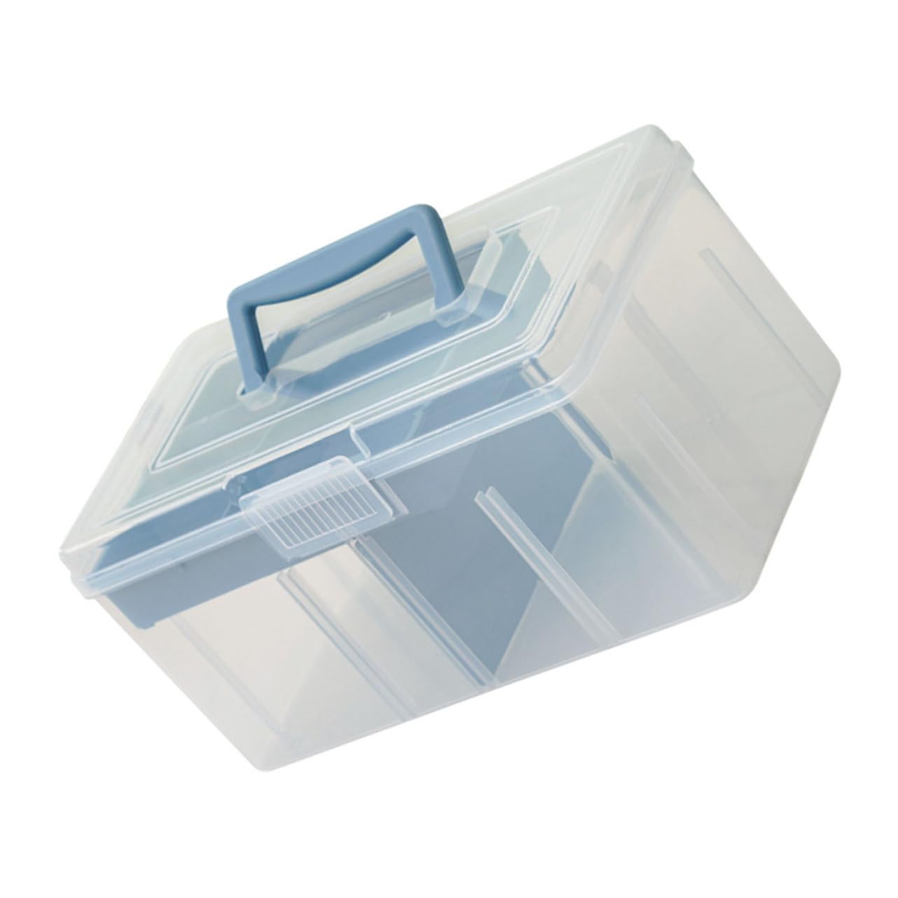 Organisateur Hohopeti grand format boîte de rangement transparente pour libérer l'espace de travail