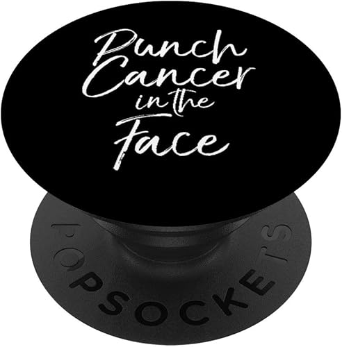 Funny Cancer Sucks Cote Broma Regalo Punch Cancer in the Face PopSockets Agarre y soporte para teléfonos y tabletas