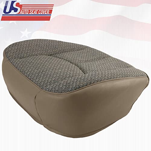 2003-2007 for Chevy Silverado Work Truck Driver Side Bottom Cloth Seat Cover Tan - Image 7