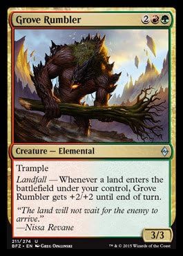 Magic The Gathering - Grove Rumbler (211/274) - Battle for Zendikar
