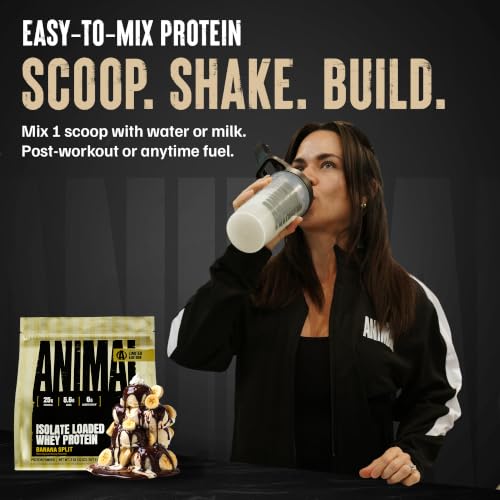Image of Animal Whey Protein Isolate Powder | 25g Protein | Banana Split 2lb