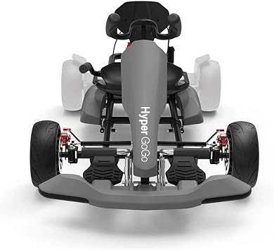 Kids Hoverboard Go Kart Kit, Outdoor Go Karting, Race Pedal Go Cart Car for Kids and Adults Grey