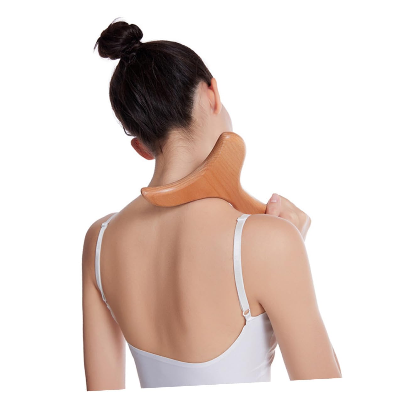 Herramienta de Masaje Raspador de Madera Bordes Redondeados para Estimulación Linfática y Drenaje, Práctica y Conveniente para Uso Facial y Corporal