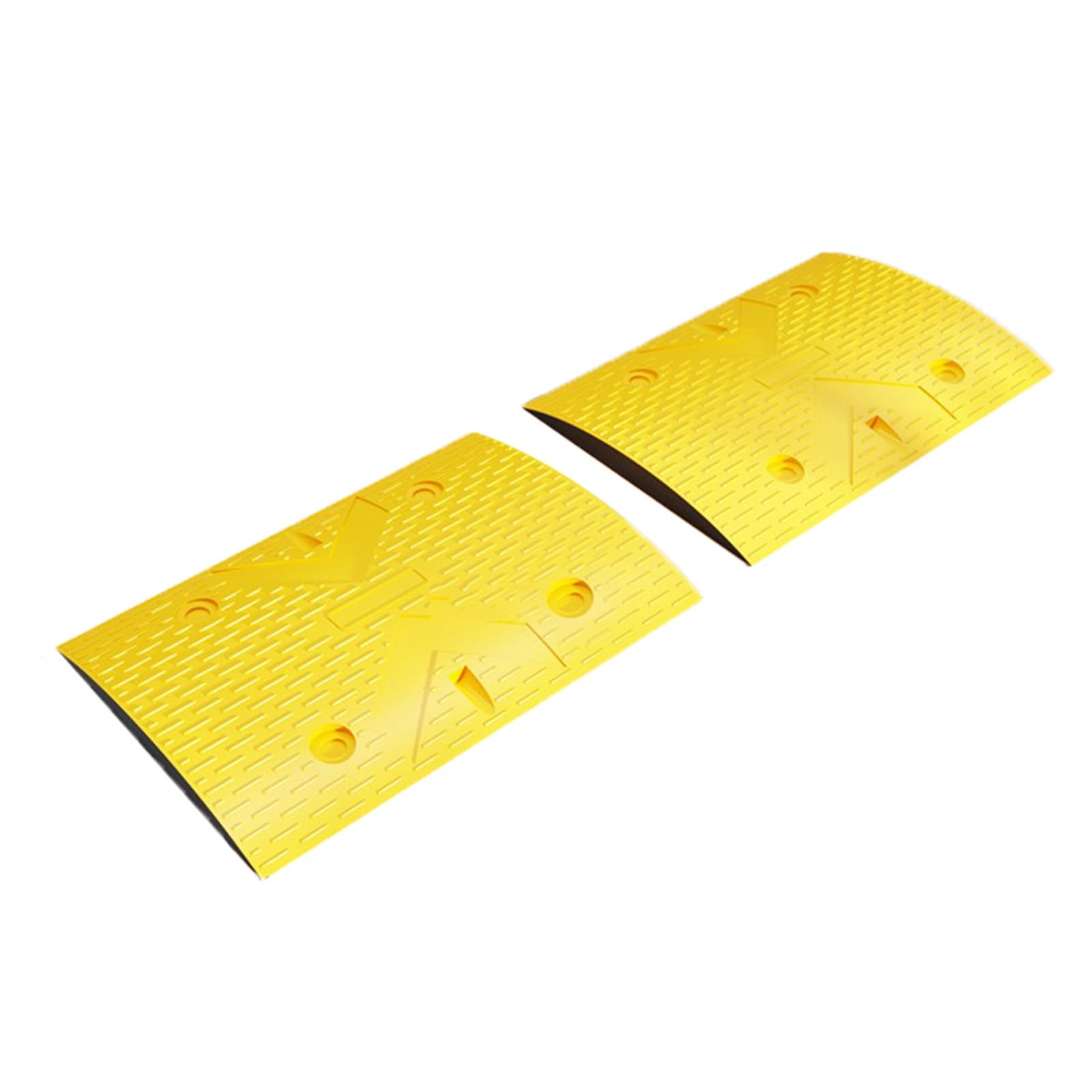 HTTGDGDH Speed Bumps,Rubber Speed Bumps,Traffic Speed Bumps,Suitable For Residential Areas,Parking Lots,Garage Doorways,2-Pack,