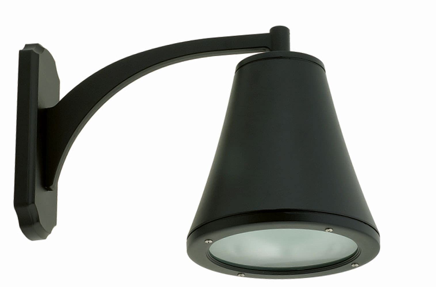 Licht-Erlebnisse Außenwandleuchte IP44 Modern Aluminium Schwarz E27 JILNA Lampe Outdoor Wand Hof Haustür Hauseingang