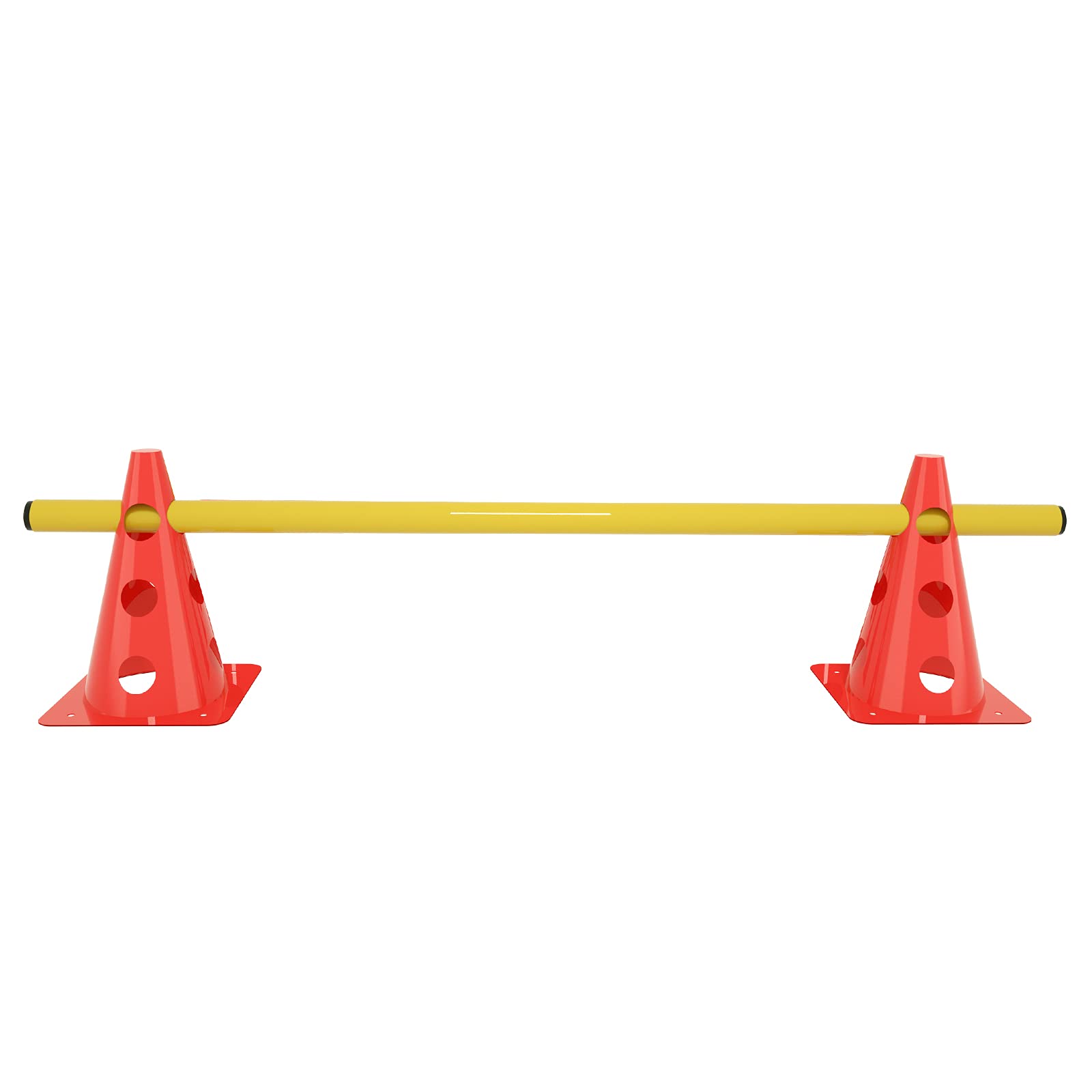 UISEBRT Set di 6 ostacoli da allenamento per bambini, con 12 coni e 6 aste di agilità, per allenare la coordinazione per bambini, cani, squadra, calcio, coni multifunzionali
