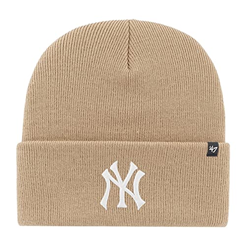 '47 Brand Knit Bonnet - Haymaker New York Yankees Khaki