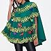 Owl's-Yard XMAS Tree Poncho Costume Adults Bow Ball Decor Hooded Cloak Cape Fashion XMas Poncho Theme Party Prop Club (Green, S)