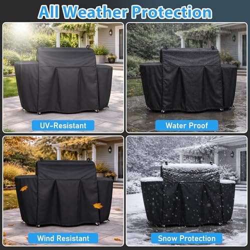 Image of Utheer Pellet Grill Cover for Camp Chef Woodwind Pro 36, Stay-On Protection