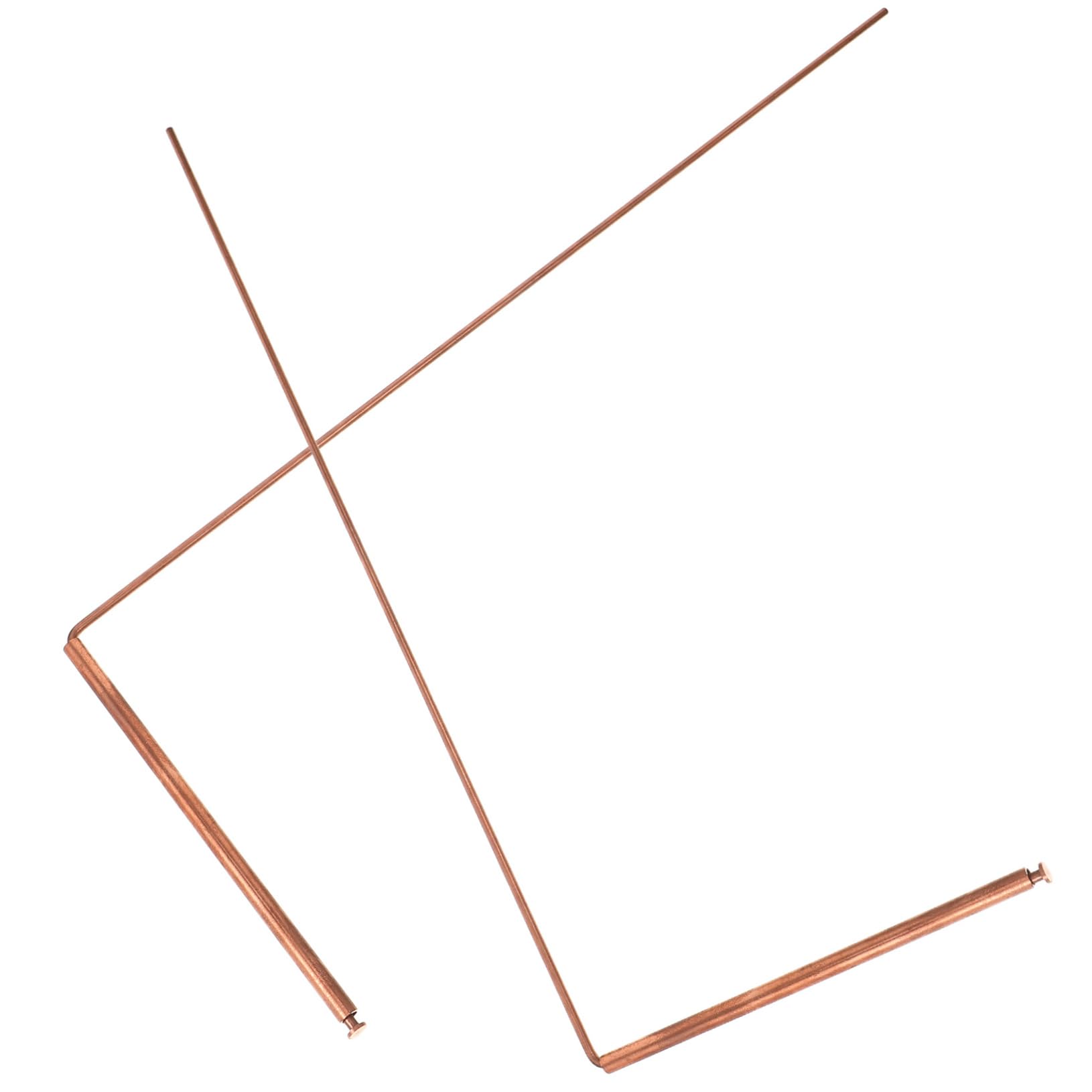 Dowsing Staven Koper - Made in USA - 99% Puur Koper - Water Divining, Energie Healing, Paranormale, Goud, Ja Geen vragen. Instructies en Bonus Pendel - 5x13 Inch Niet giftig