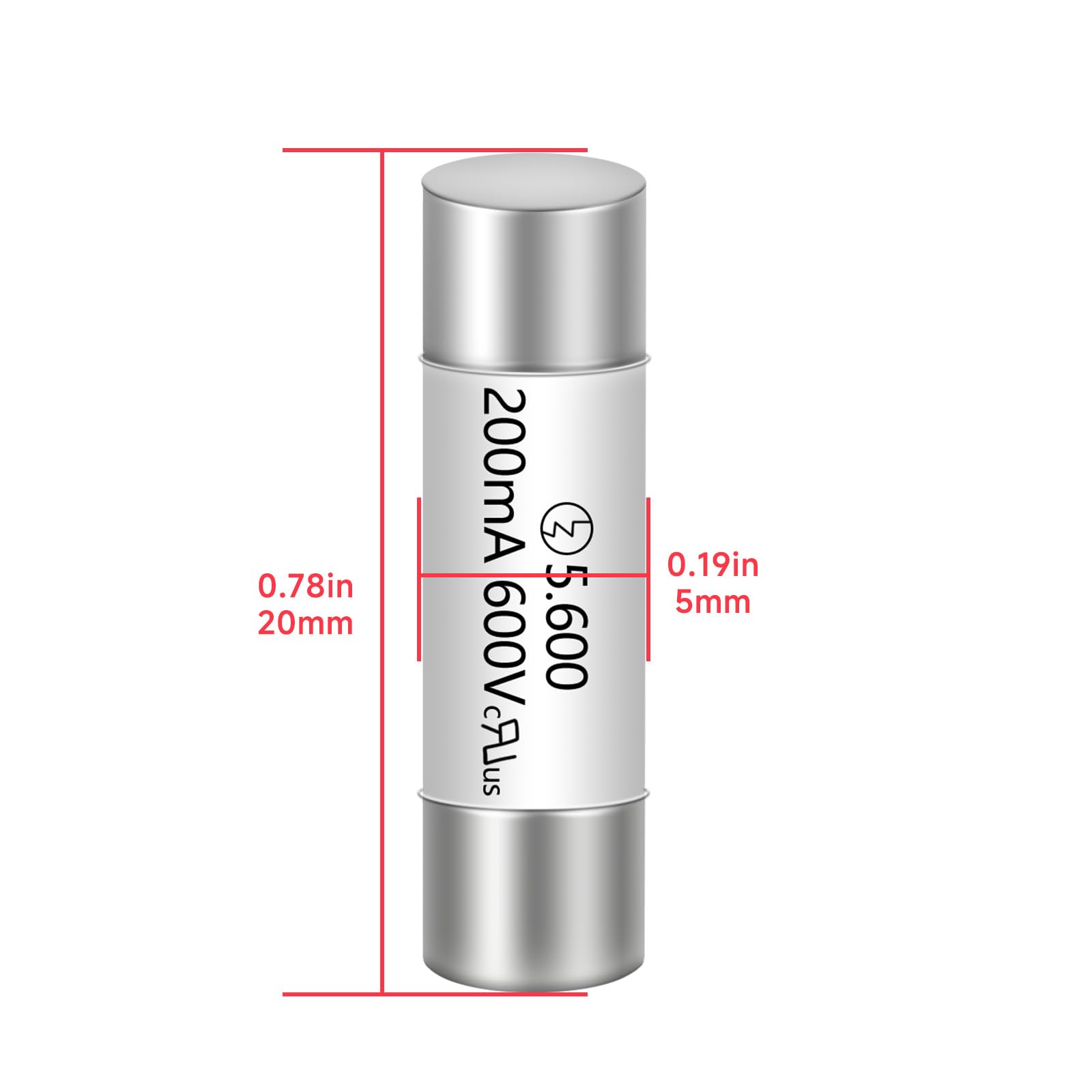 10 Pcs Ceramic Fast-Blow Fuse Tubes – F1AH250V 500mA 630mA 800mA Electrical Fuses - View #2