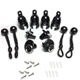 Coolaroo Replacement Parts Bungee End Cap Kit Black for Coolaroo Exterior Cordless Roller Shades Outdoor Blinds(2 Set)