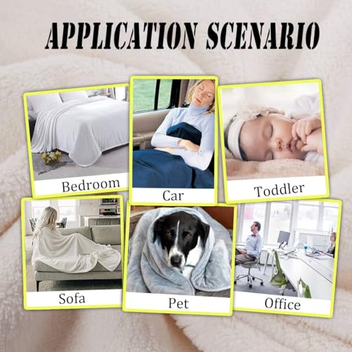 Cobertor de lã natalino para cães de Natal, supermacio, aconchegante, cobertor solteiro 152 x 203 cm