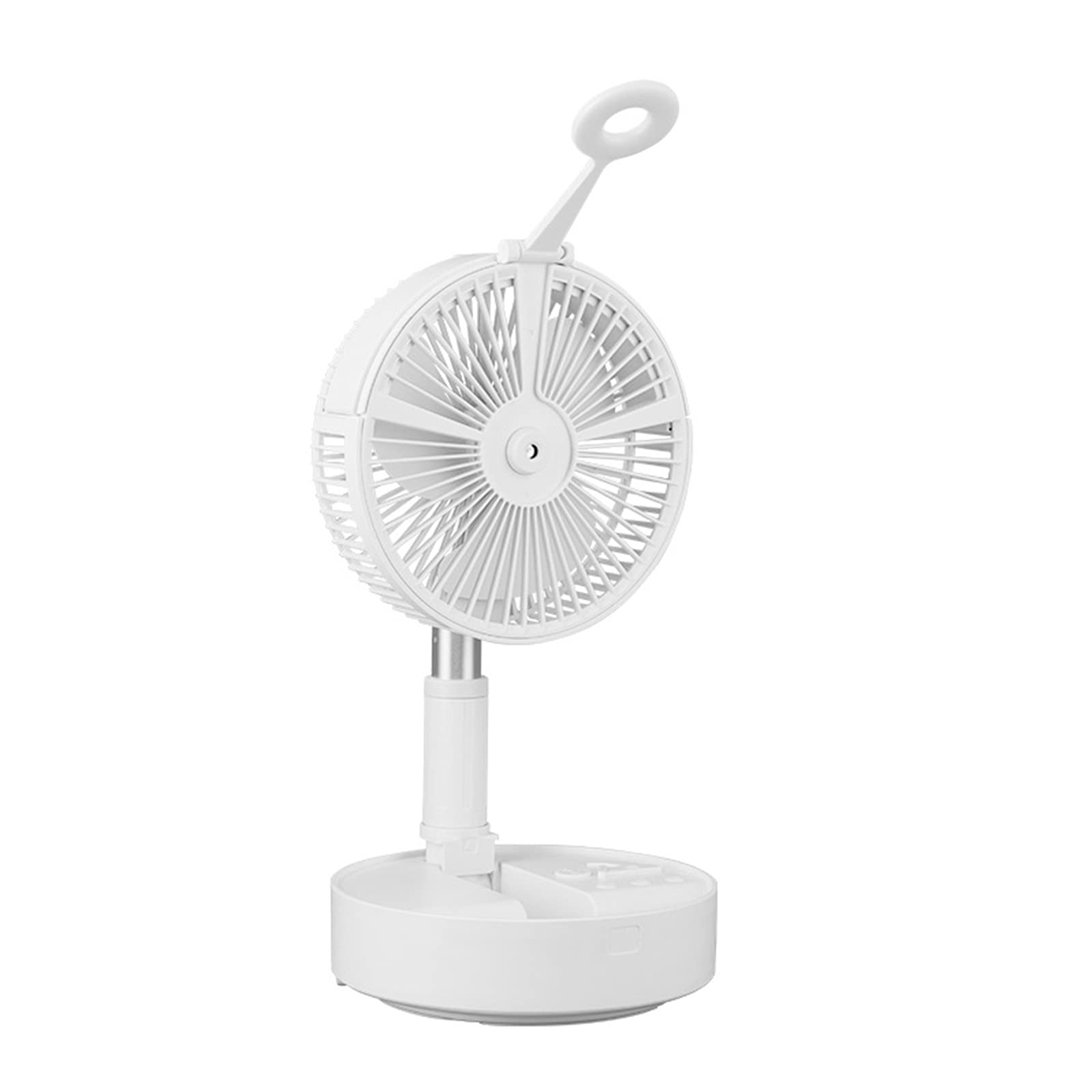 Petit ventilateur télescopique à tête mobile et minuterie intégrée