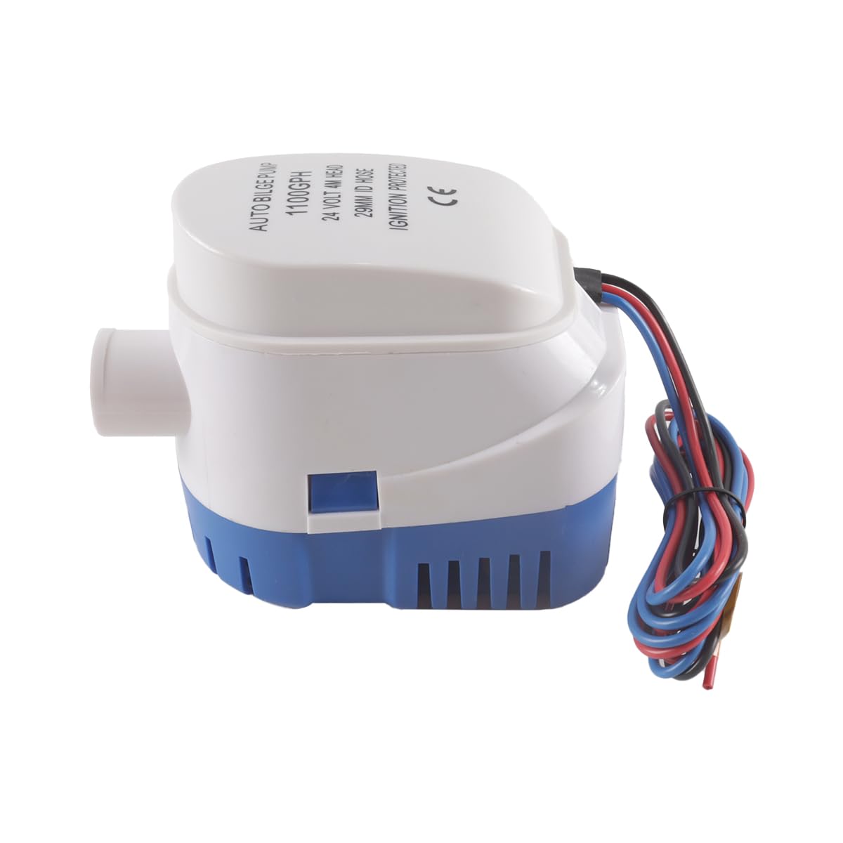 Bomba de achique para yates, G1100-02, 24 V, autocebante, sumergible, automática, miniatura para aguas residuales, de alto caudal, para yates, barcos de pesca y autocaravanas.