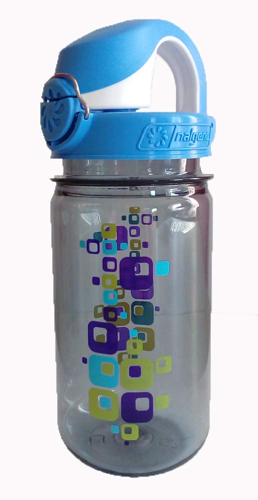 Nalgene Everyday OTF Kids Trinkflasche – 0,375 L, Grau, Mit Einhandverschluss