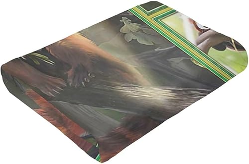 Miniatura 8 de Manta de mapache con bonito diseño de mapache, regalo de mapache para niñas y niños, manta de franela ligera suave y acogedora para niños, adultos,