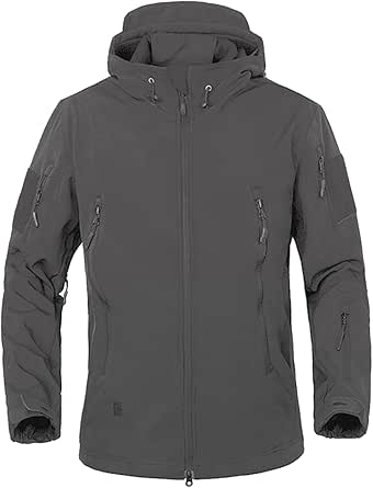 Gefomuofe Herren Softshelljacke - Winddichte Übergangsjacke Outdoor Freizeit