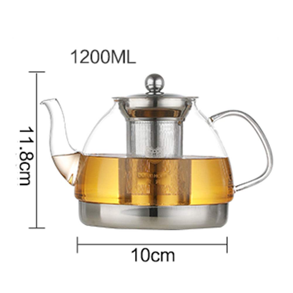 Ibili - Théière en Verre avec Filtre Induction, Borosilicate, 0,8 Litre, Compatible avec les Plaques à Induction