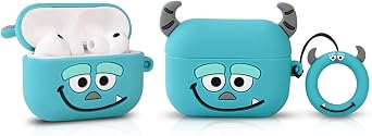 Case Compatible with Apple Airpods Pro 3 Protective Funny Cute Cartoon Slim Cover with Keychain Sully