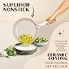 Granitestone Ceraluxe 20 Pc Ceramic Cookware Set Nonstick, Complete Pots and Pans Set Non Stick with 5 Pc Bakeware Set, Deep Frying Pan Set, & Steamer, Non Toxic PFOA Free, Oven & Dishwasher Safe #4
