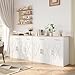 Shintenchi Modern Farmhouse Sideboard Buffet Cabinet with Storage with 3 Doors,42