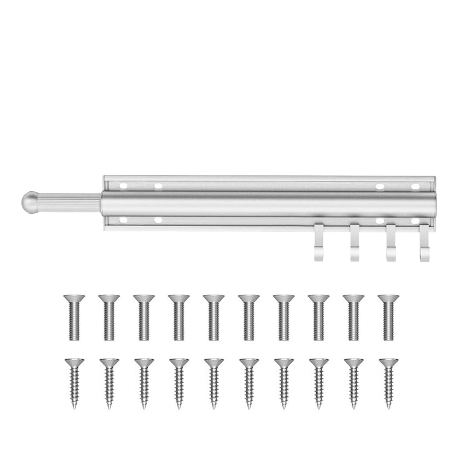 Buxuaaaa Silver Rustproof Aluminum Retractable Garment Rod For Hanging Coats Trousers And Other Clothing Bathroom Towel Rack