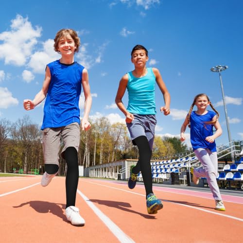 2 Pack Boys Compression Pants,Youth Compression Leggings Pants,Quick Dry Tights Athletic Pants for Running Football4