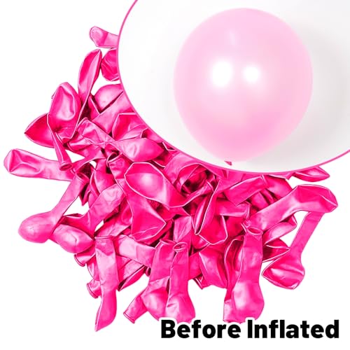 Image of Pearl Pink Balloons - 100 PCS Small Mini Helium Latex Soft Macaron Balloons for Baby Pink Birthday Decorations